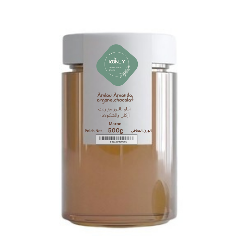 Amlo aux amandes, huile d'argan avec chocolat 500g
