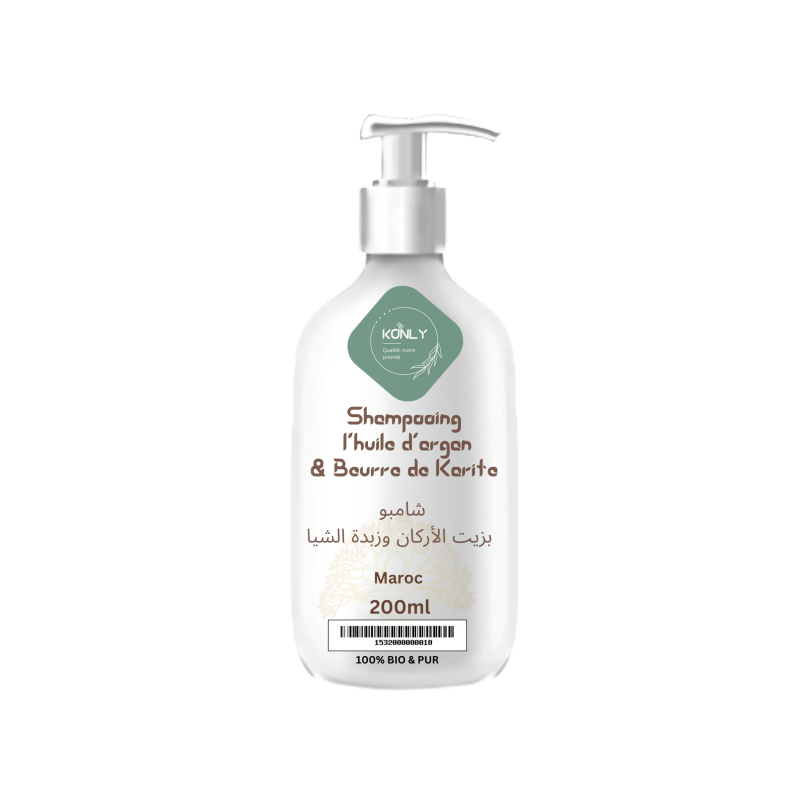 Shampooing à l'huile d'argan & Beurre de Karite 200ml